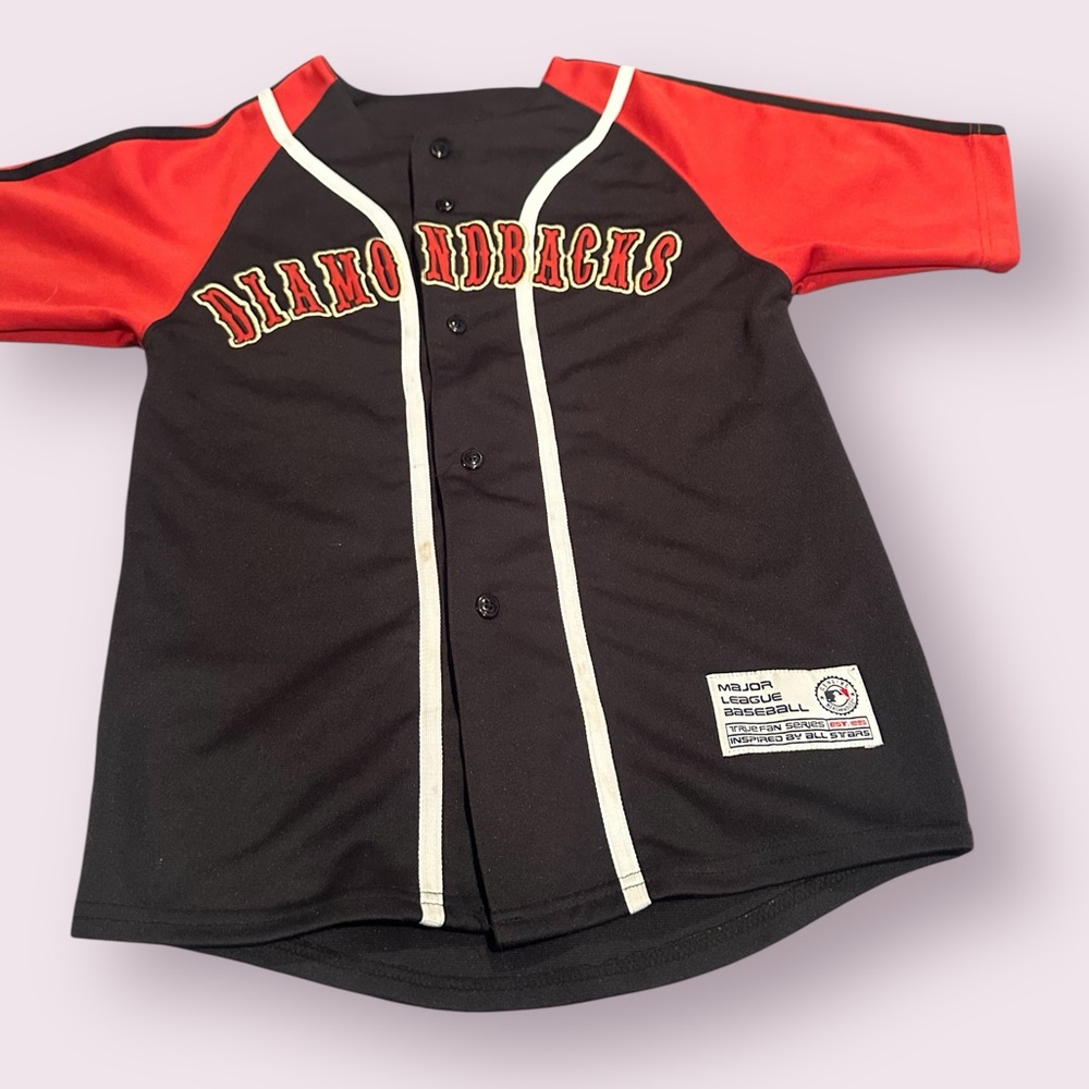 Kids MLB Genuine Merchandise Arizona Diamondbacks Baseball Jersey Size Small - Picture 2 of 7
